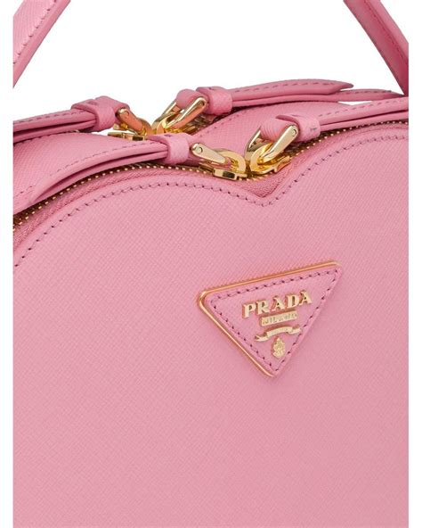 prada odette heart bag pink